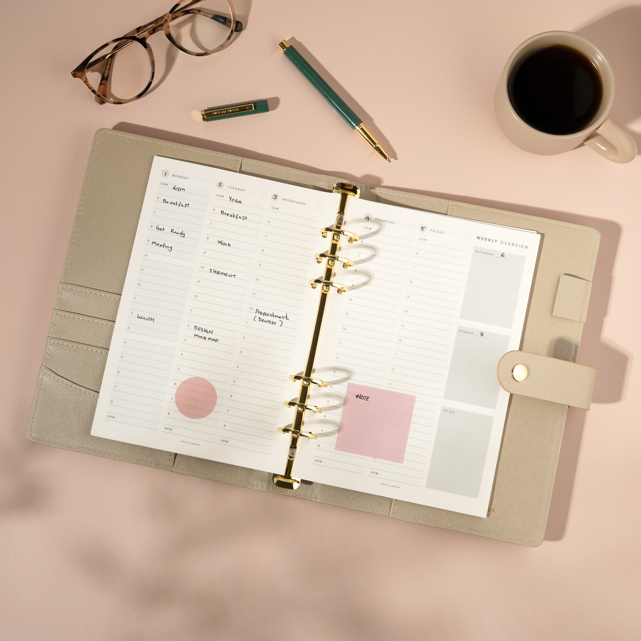 A5 Agenda Ring Binder Organiser
