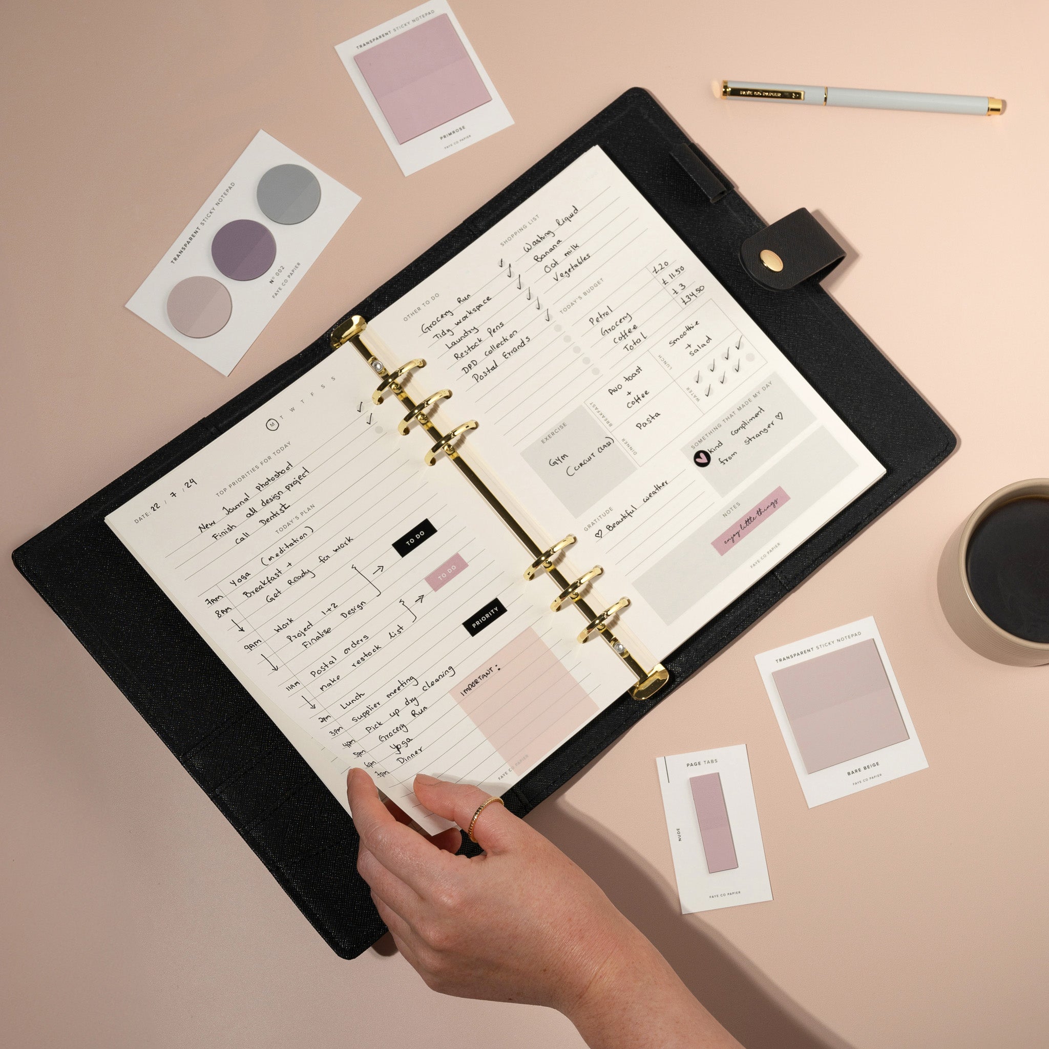 A5 Agenda Ring Binder Organiser