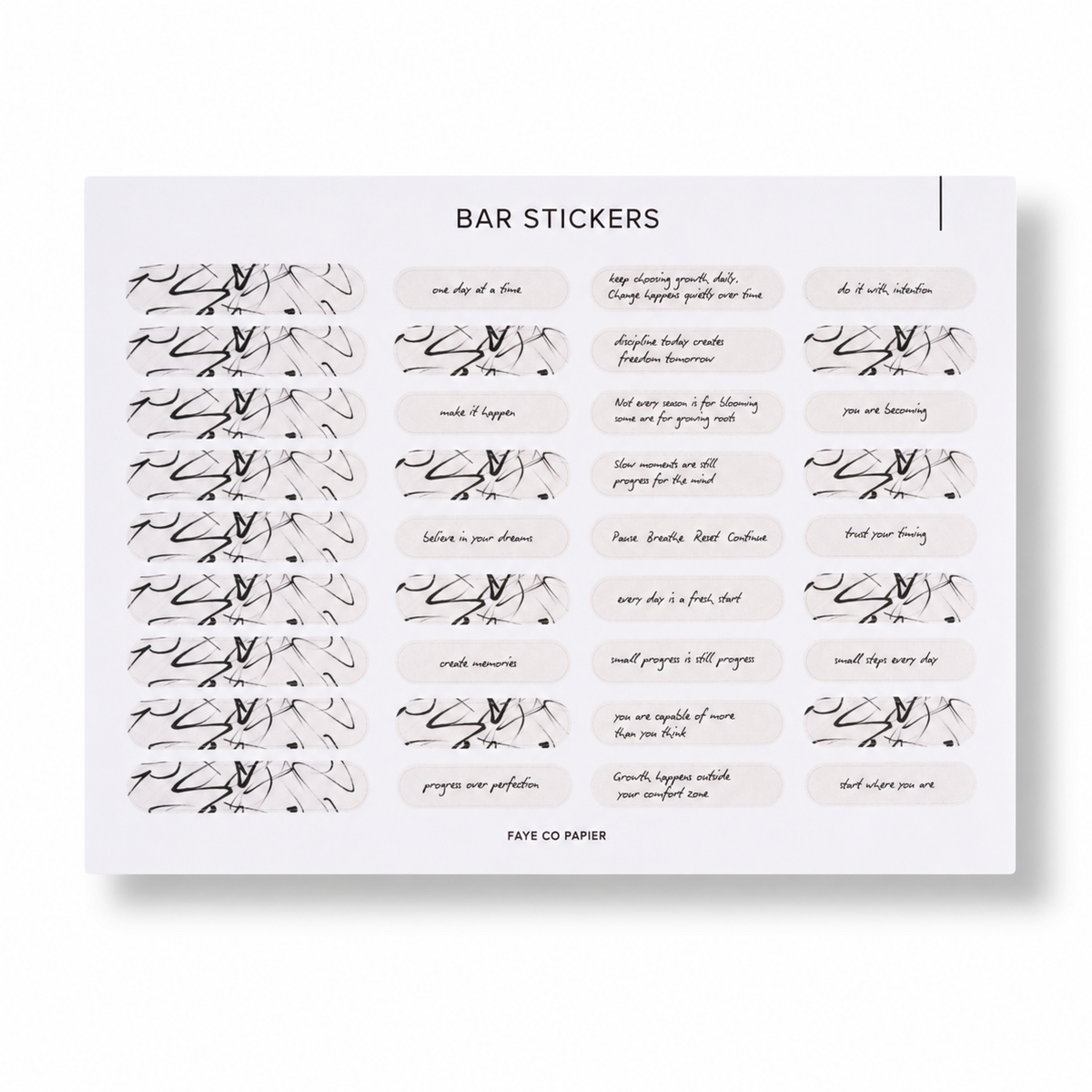 Bar Planner Sticker